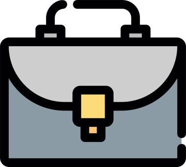 Çanta. Web simgesi basit illüstrasyon