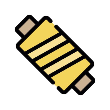 pil vektörü düz renk simgesi