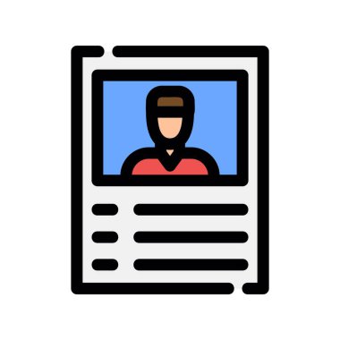 Video konferans ikonu. özet konferans toplantı vektör rengi düz izole
