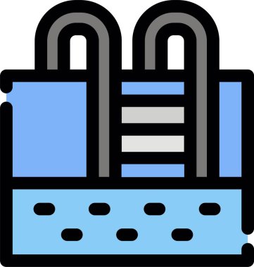 çanta bagaj ikonu doldurulmuş - taslak biçimi