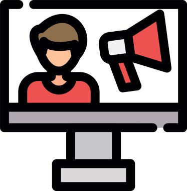 Dosyalanmış özet biçiminde reklam tanıtım simgesi