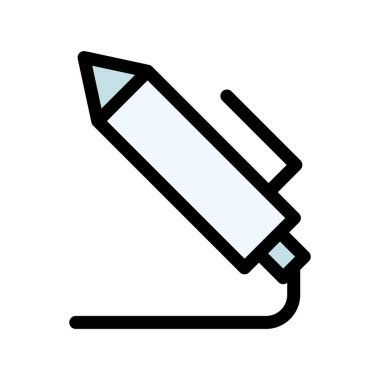 Kalem. Web simgesi basit illüstrasyon