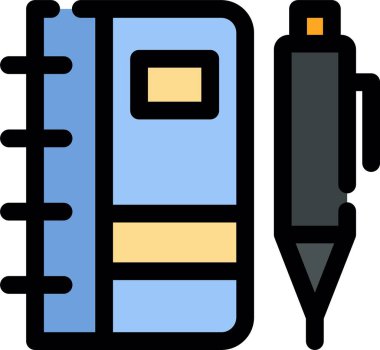 dolgulu kalem simgesi - taslak biçimi