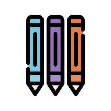 kalem vektörü renk illüstrasyonu