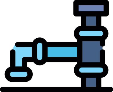 su borusu simgesi doldurulmuş - ana hatlar biçimi