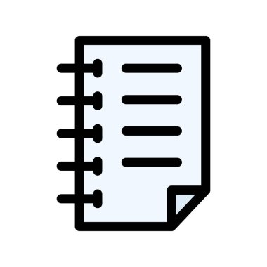 belge vektörü düz renk simgesi