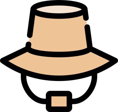 Şapka. Web simgesi basit illüstrasyon