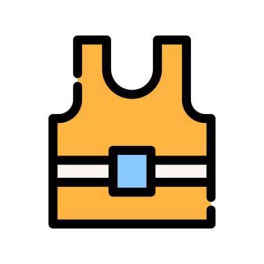 sırt çantası vektörü düz renk simgesi