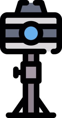 Kamera. Web simgesi basit illüstrasyon