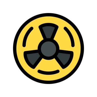 Nükleer simge, vektör illüstrasyonu