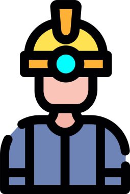 Avatar Miğfer Adam simgesi - taslak biçimi