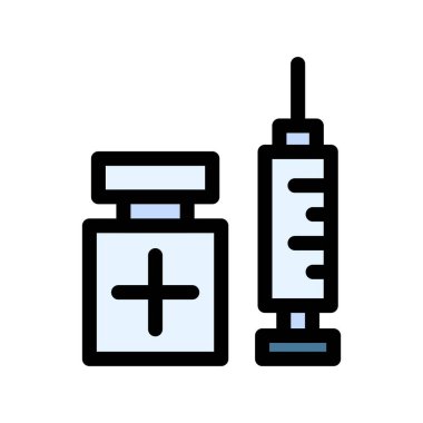 Enjeksiyon ikonu vektör illüstrasyonu