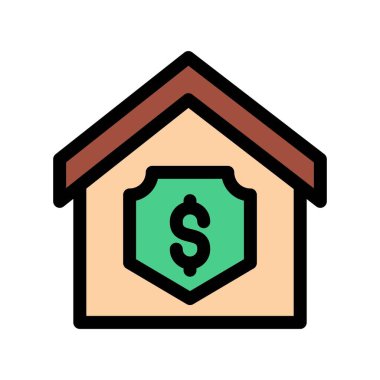 Dolar işaretli ev. özet simgesi