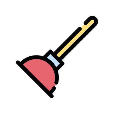 Fırça simgesi vektör illüstrasyonu