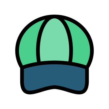 Şapka şapka taslak simgesi. vektör