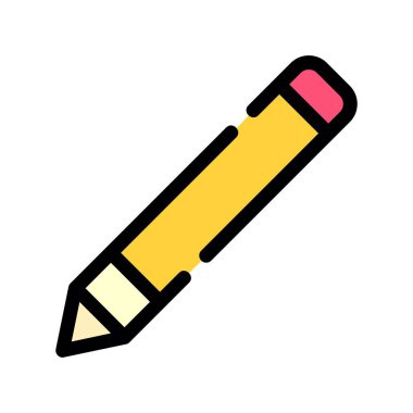 kalem vektörü renk simgesi