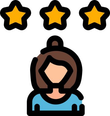 Müşteri servisi simgesi renk ana hatları vektörü