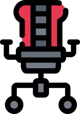 Kırmızı halterin vektör çizimi