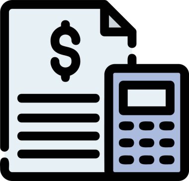 Bill dollar fatura simgesi taslak biçimi