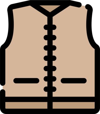 Ceket. Web simgesi basit illüstrasyon