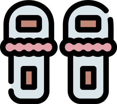 Kış kar ikonu, ana hatları.