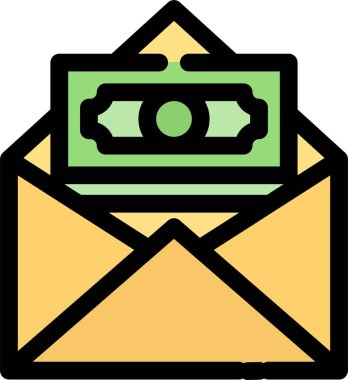 Zarf. Web simgesi basit illüstrasyon