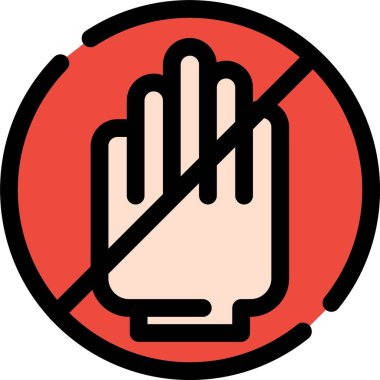 dur işareti renk çizelgesi vektörü