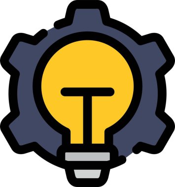 Ampul. Web simgesi basit illüstrasyon