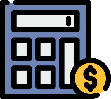 Hesap makinesi hesap makinesi hesap makinesi simgesi - taslak biçimi