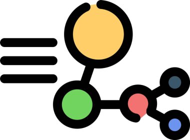 paylaşımlı simge vektör illüstrasyonu