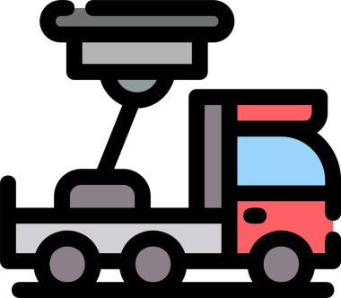 tren ulaşım simgesi - ana hatlar biçiminde