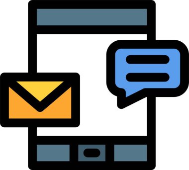 İleti simgesi. Basit resimleme