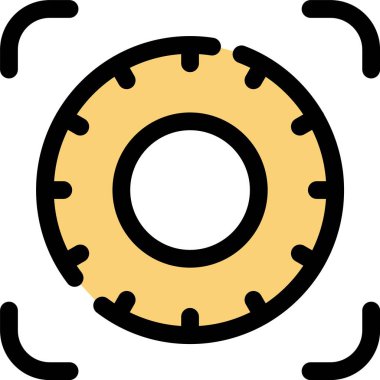 donut. Web simgesi basit illüstrasyon