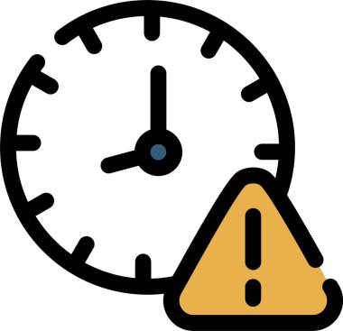 Alarm uyarı simgesi ana hat biçiminde