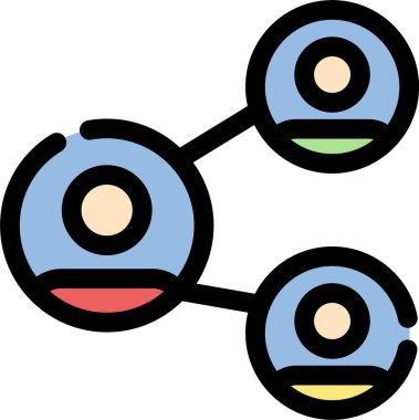 Bir araba simgesinin vektör illüstrasyonu