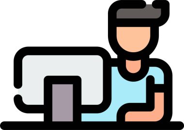 avatar insan simgesi Doldurulmuş dış hat biçimi