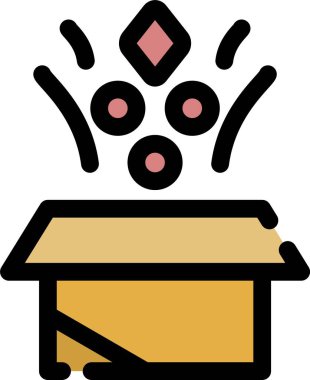 kutu simgesi, vektör illüstrasyonu