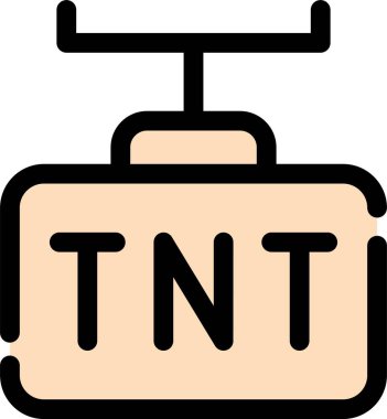 Kablo araç taşıma simgesi düz biçimli