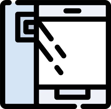 Akıllı telefon. Web simgesi basit tasarım