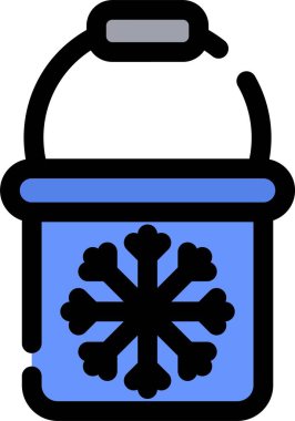 Kova. Web simgesi basit illüstrasyon