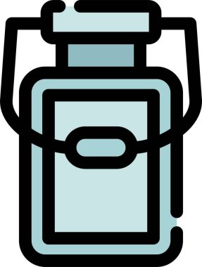 Benzin bidonu ikonu. vektör illüstrasyonu