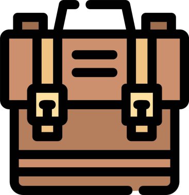 backpack bag icon. vector illustration