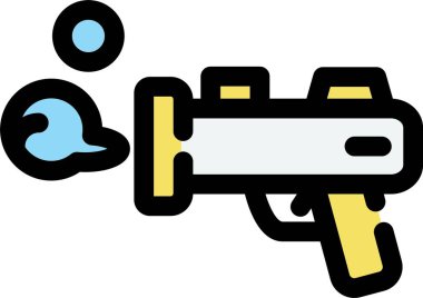 Sprey tabanca ikonu. dış hat sprey silah vektör rengi düz izole