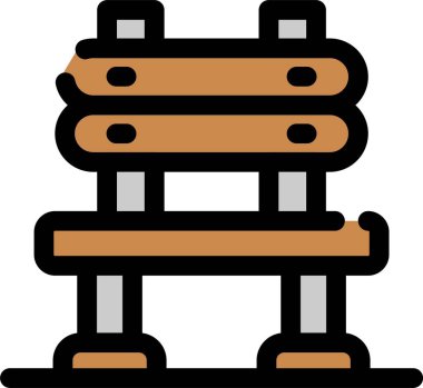 Bankta bank ikonu doldurulmuş - taslak biçimi