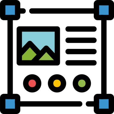 business graph. web icon simple illustration