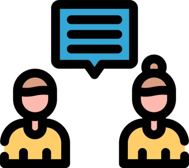 Müşteri desteği simgesi renk ana hatları vektörü