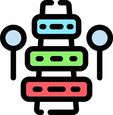 Yapay zeka robot simgesi - taslak biçimi