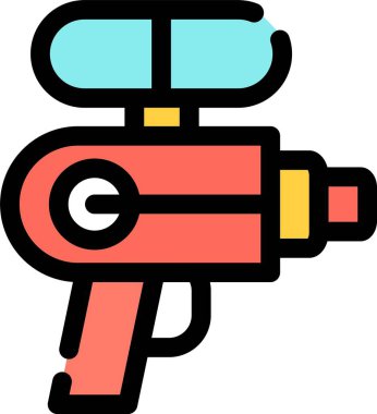 silah simgesi vektör illüstrasyonu