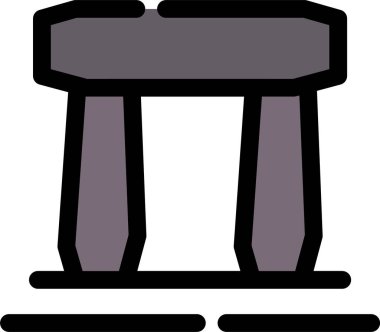 mobilya ikonu vektör illüstrasyonu