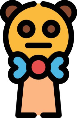 Ayı. Web simgesi basit illüstrasyon